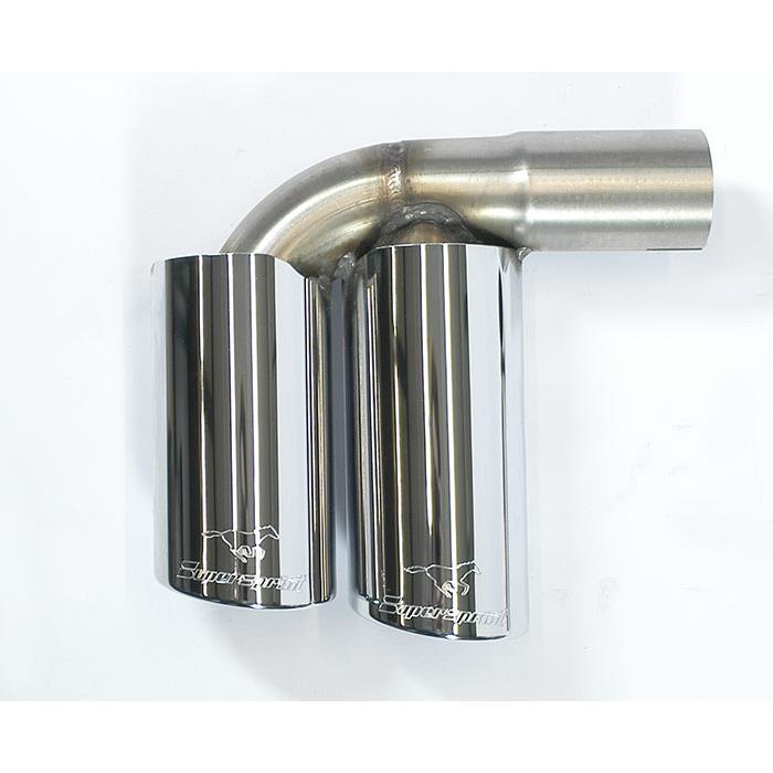 Connecting pipe + rear exhaust Right OO80 - Left OO80