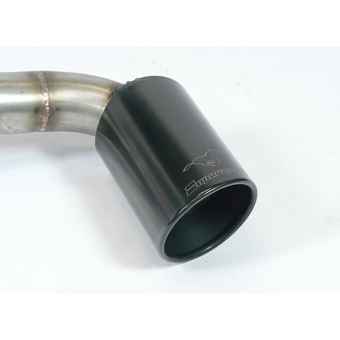 Connecting pipe + rear pipe Right O90 - Left O90 (Muffler delete)