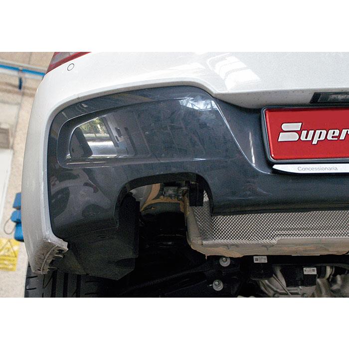 Connecting pipe + rear exhaust Right OO80 - Left OO80