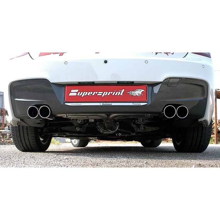 Connecting pipe + rear exhaust Right OO80 - Left OO80