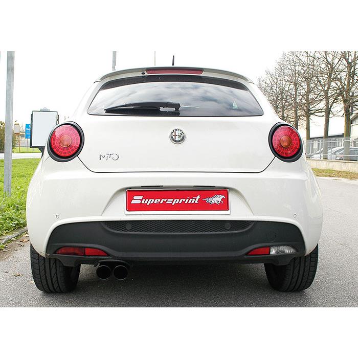 Rear exhaust OO80 Gun Metal Grey