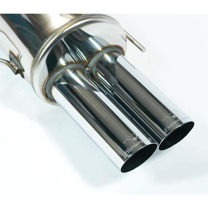 Rear exhaust OO76 RACE TIPS 100% Stainless Steel