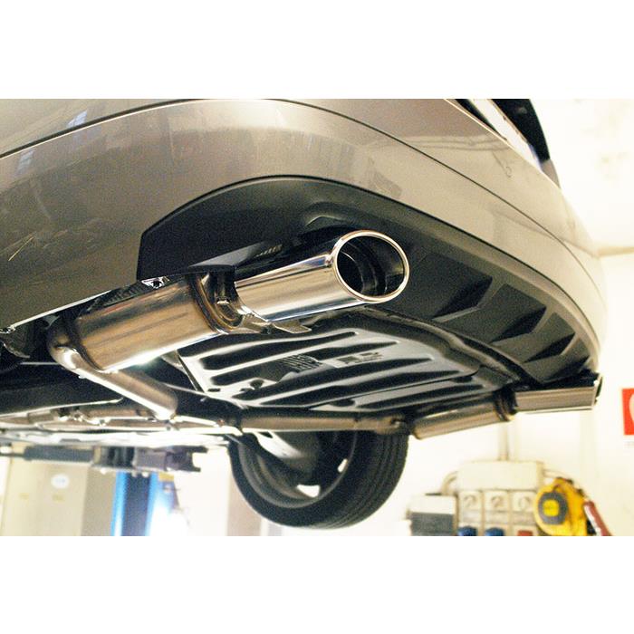 Rear exhaust Left Racing 145x95 (Standard Bumper)