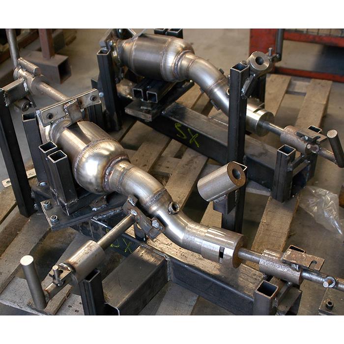 Front Metallic catalytic converter Right