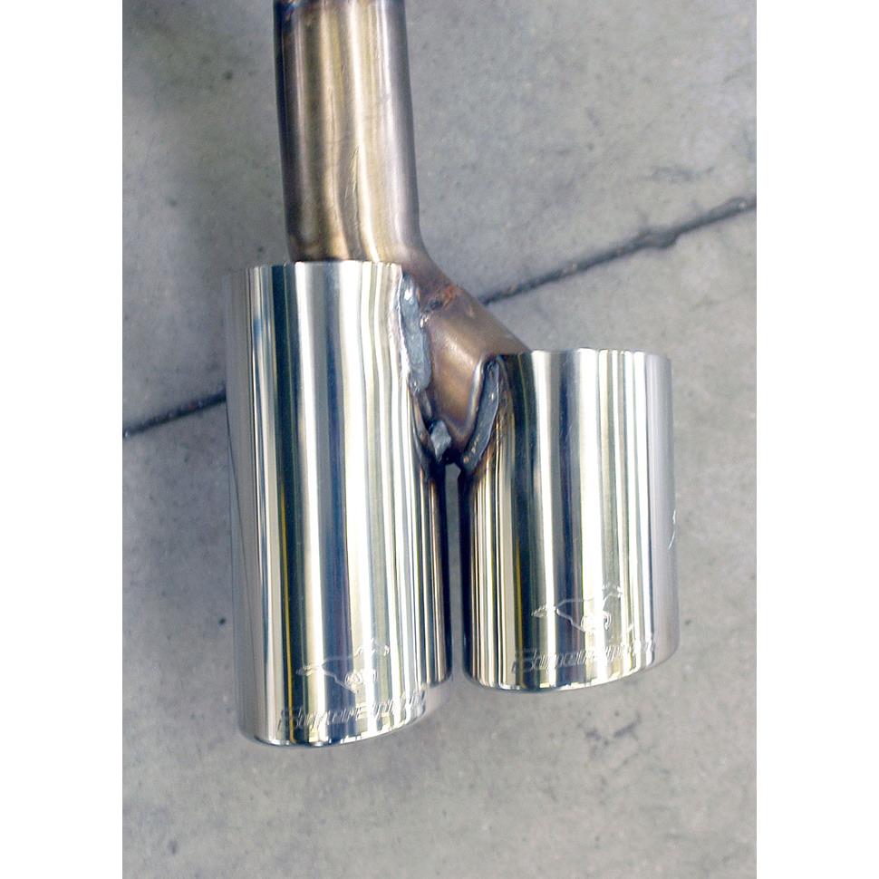 Connecting pipe + rear exhaust Right OO80 - Left OO80