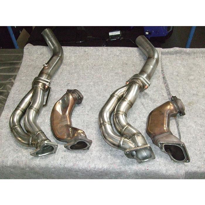Turbo downpipe kit Right - Left AISI 310S steel