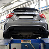 New Supersprint performance exhaust for Mercedes A45 AMG in development