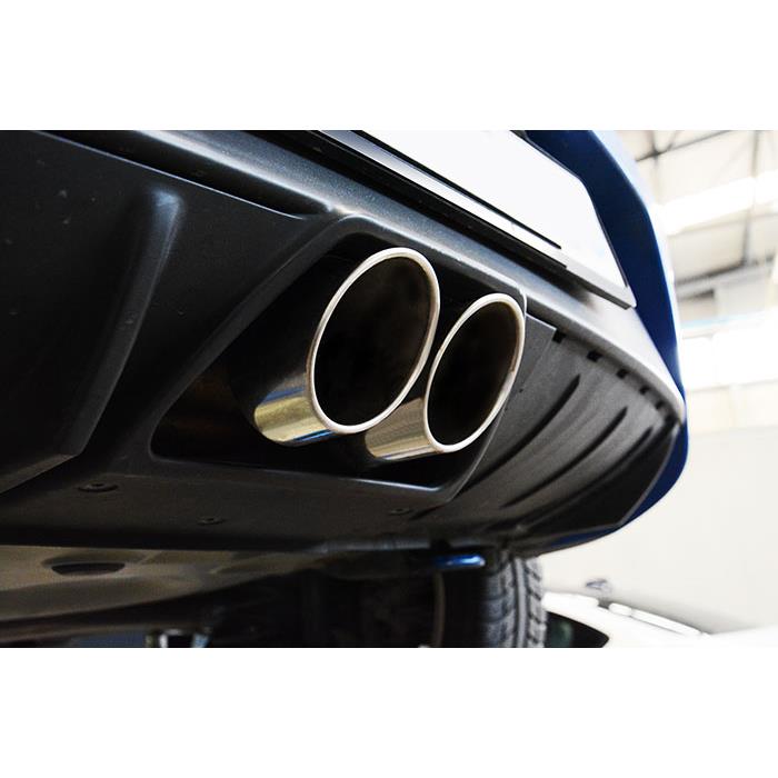 Rear exhaust central exit OO80 (Replaces OEM end tips)