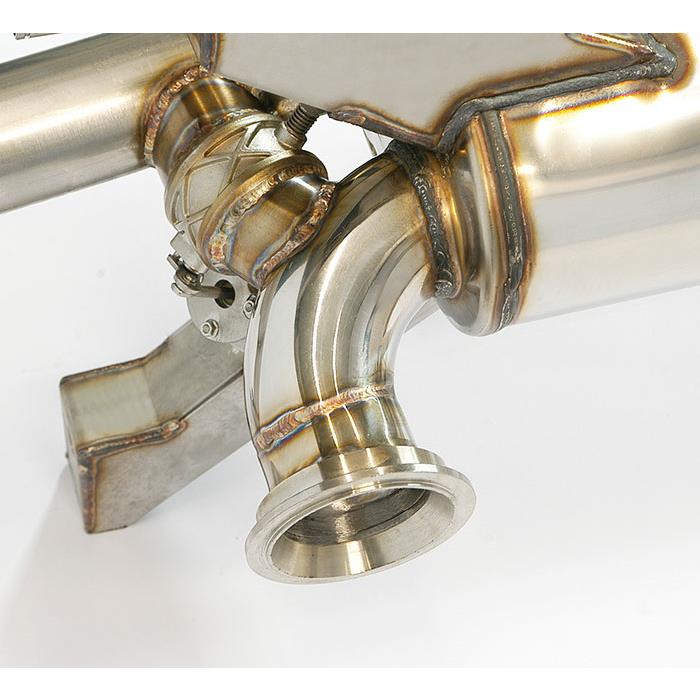 Rear exhaust with valves Right - Left (Deletes the stock, main catalytics - fits to the stock endpipes) <strong><span style=color:#ea0000;>-13,0 Kg</span></strong>