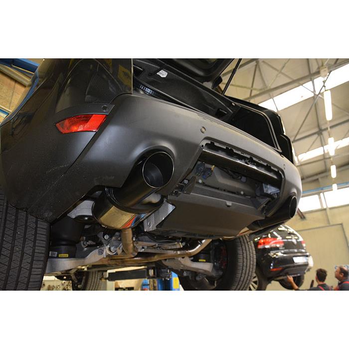 Rear exhaust Left Gun Metal Grey O120