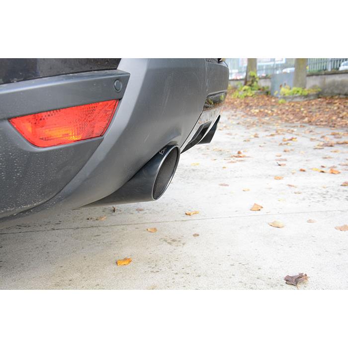 Rear exhaust Left Gun Metal Grey O120