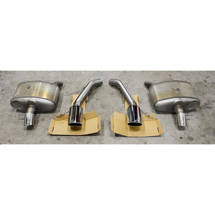 Rear pipe Right Gun Metal Grey O120 (Muffler delete)