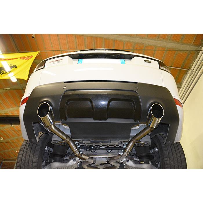 Rear pipe Right Gun Metal Grey O120 (Muffler delete)