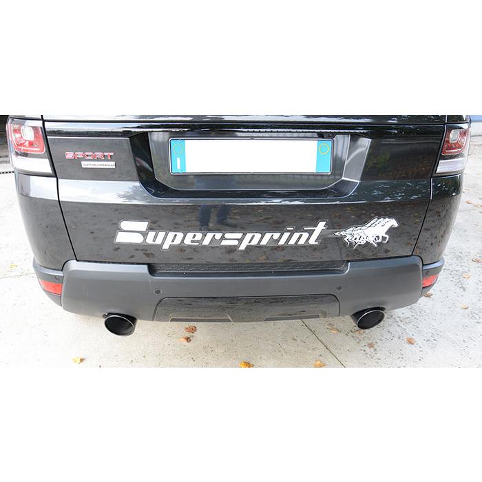 Rear pipe Right Gun Metal Grey O120 (Muffler delete)