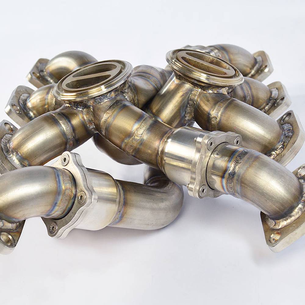 Collettore destro + sinistro AISI 310S<br>per turbine di serie