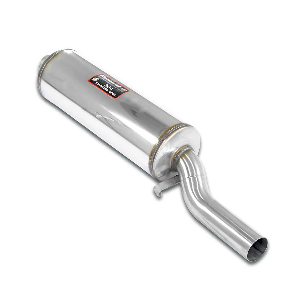 Rear exhaust O60 "S-Bend" STEEL 409