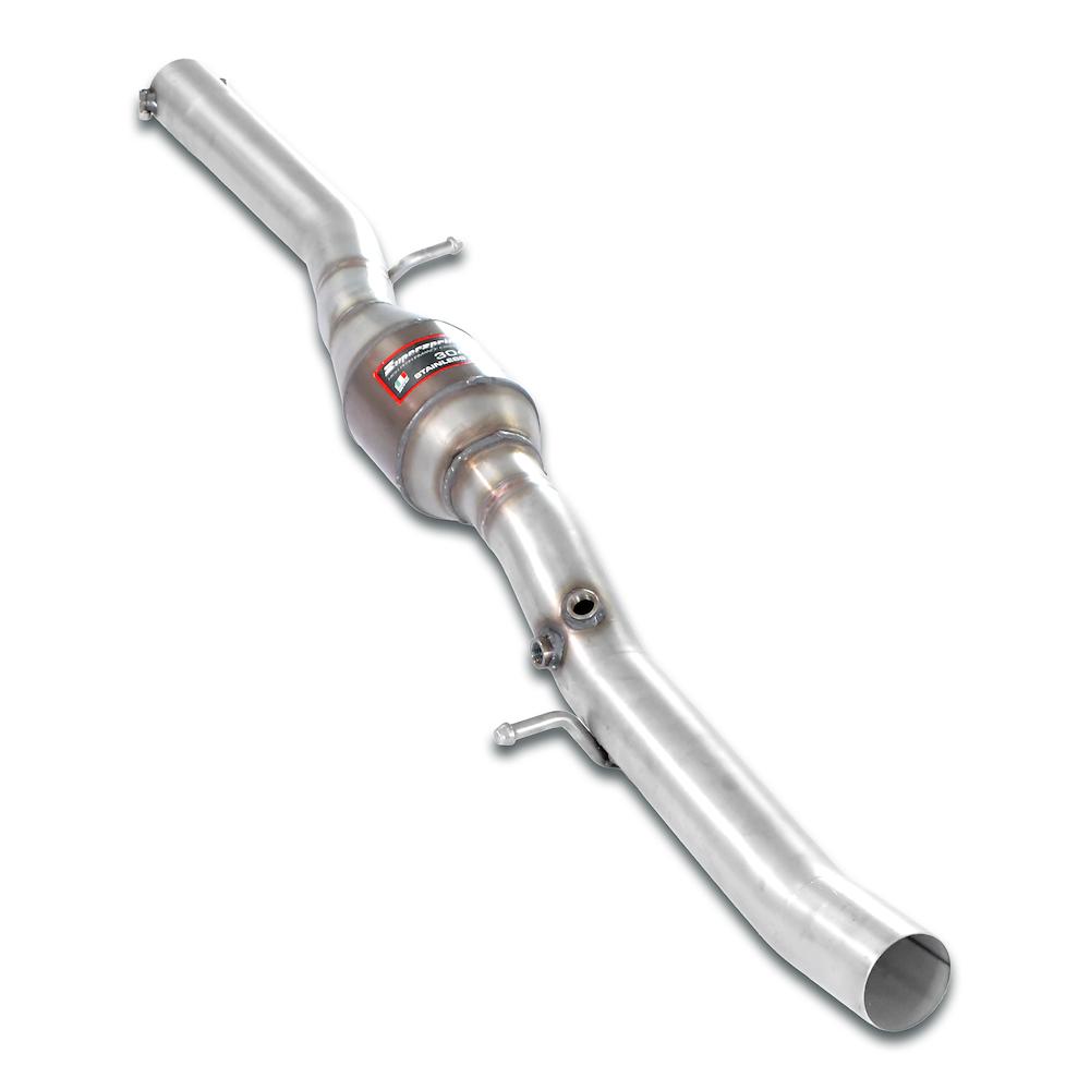 Tubo centrale con catalizzatore metallico.