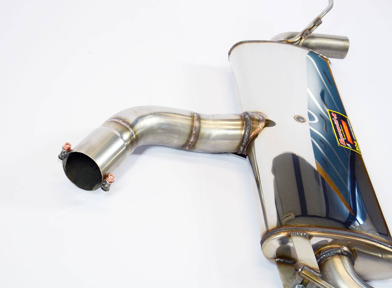 Rear exhaust Racing right - left