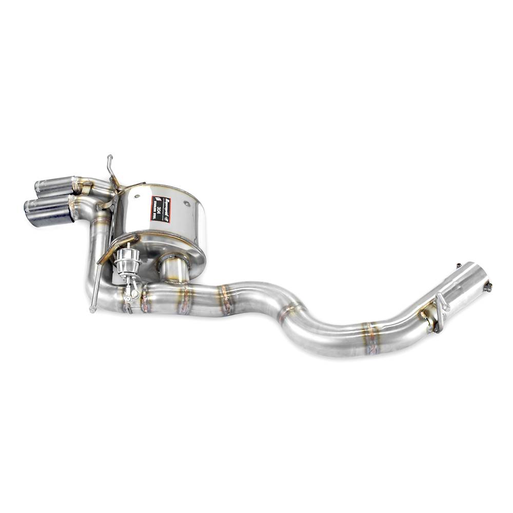 Rear exhaust 90x70 Gun Metal Grey with valve