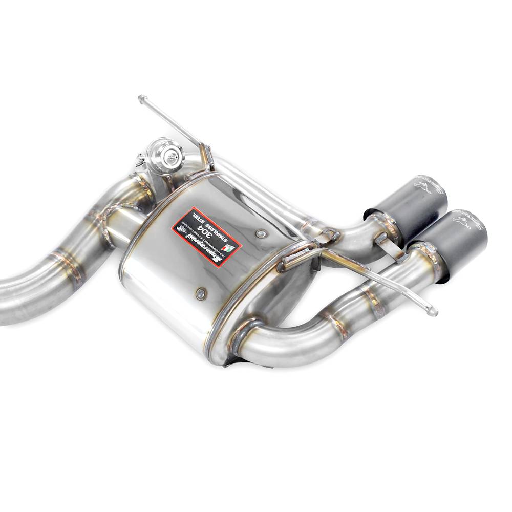 Rear exhaust 90x70 Gun Metal Grey with valve