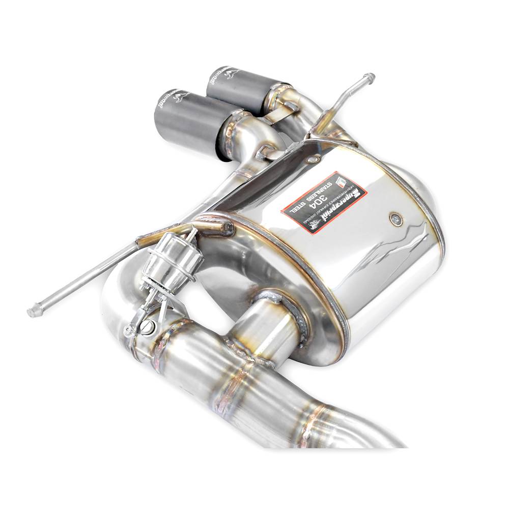 Endschalldämpfer 90x70 Gun Metal Grey mit Klappe