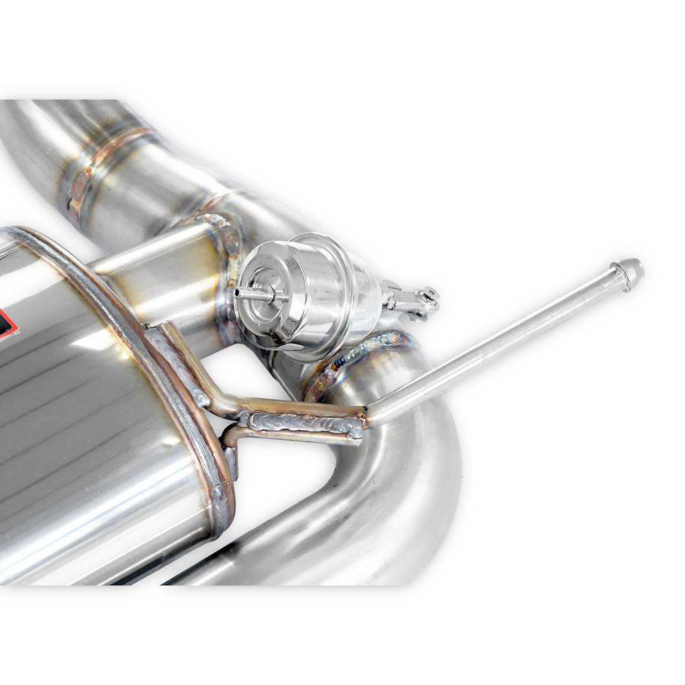 Rear exhaust 90x70 Gun Metal Grey with valve