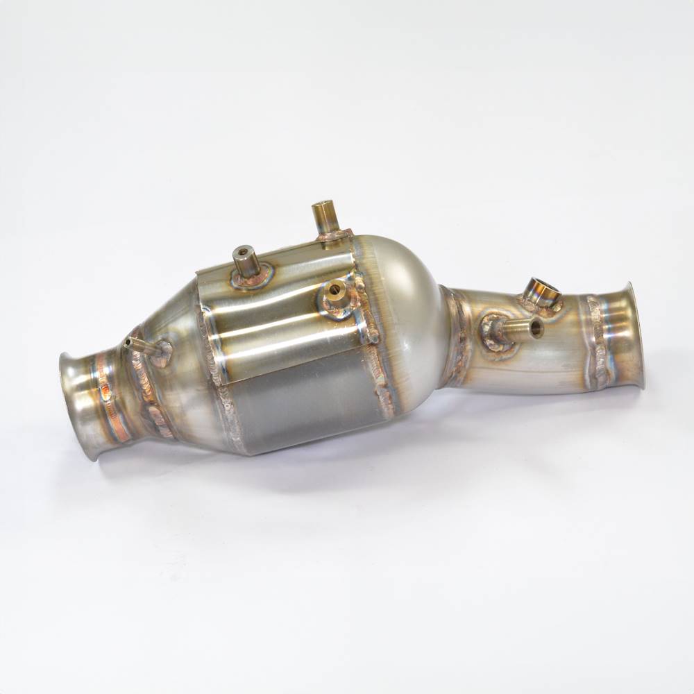 Front Metallic catalytic converter Left 