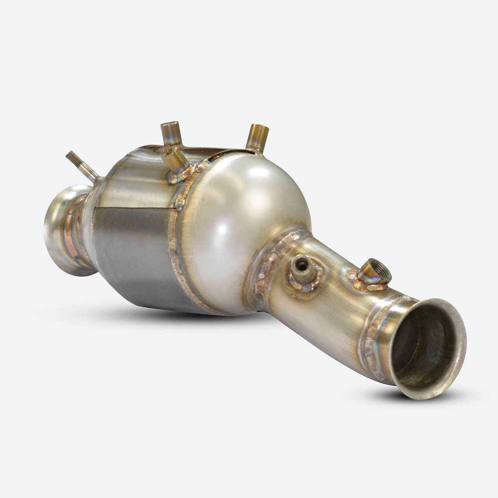 Front Metallic catalytic converter Left 