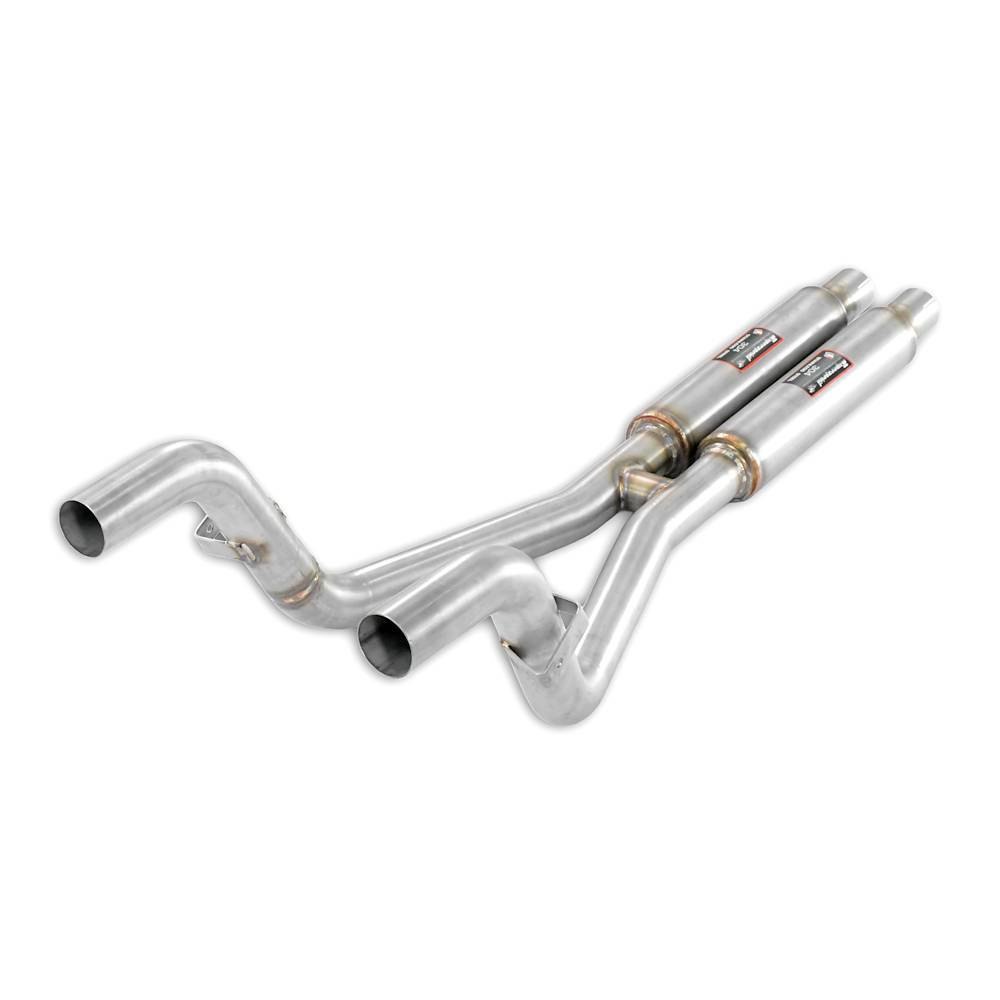 Mittelschalldämpfer Rechts - Links + H-Pipe