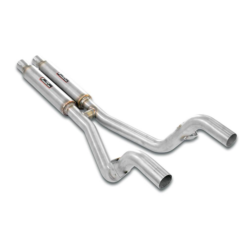Mittelschalldämpfer Rechts - Links + "H-Pipe"