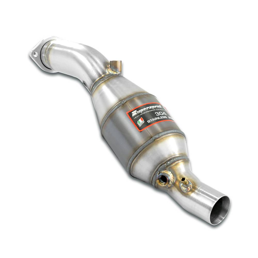 Scarico anteriore sinistro con catalizzatore metallico