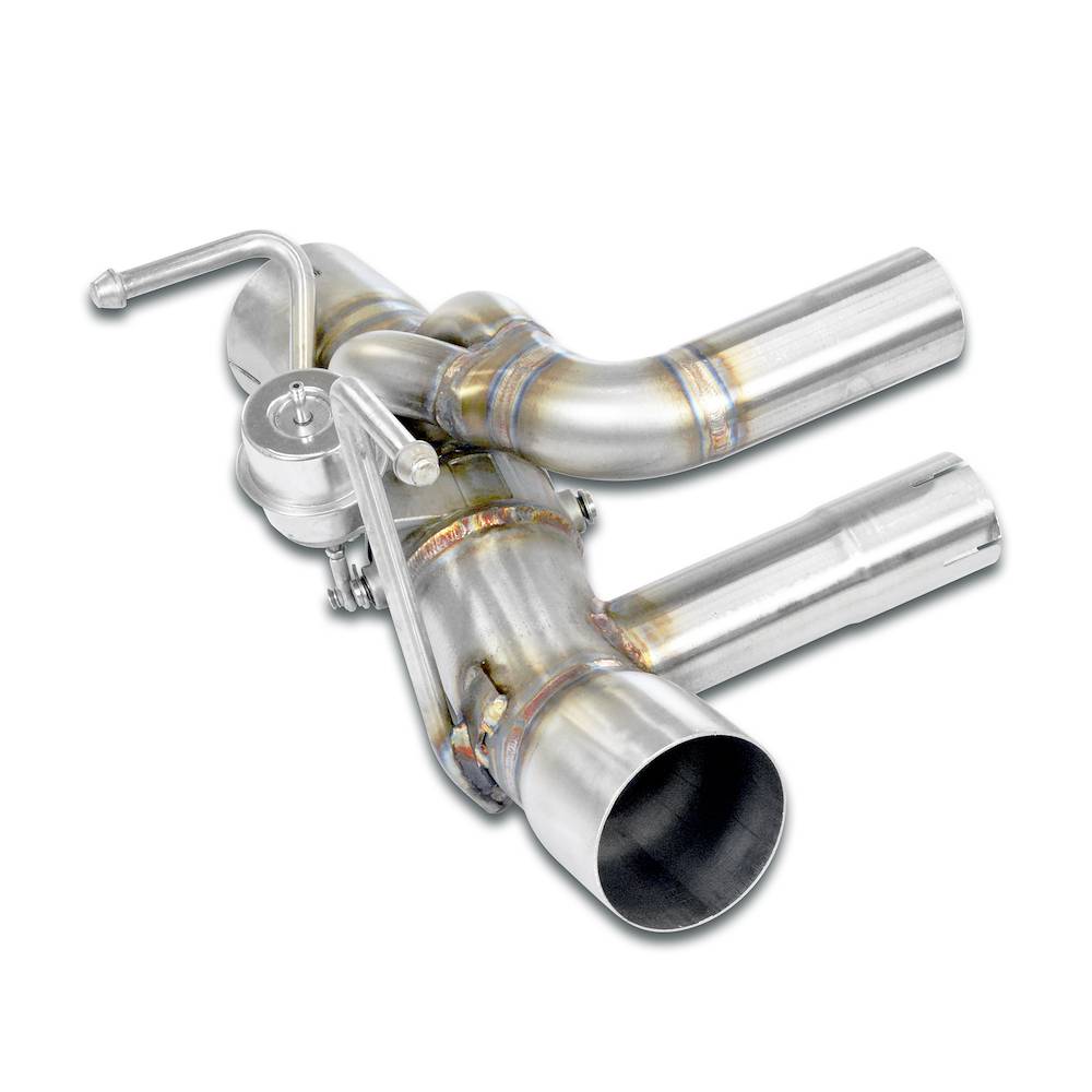 Rear pipe left with valve