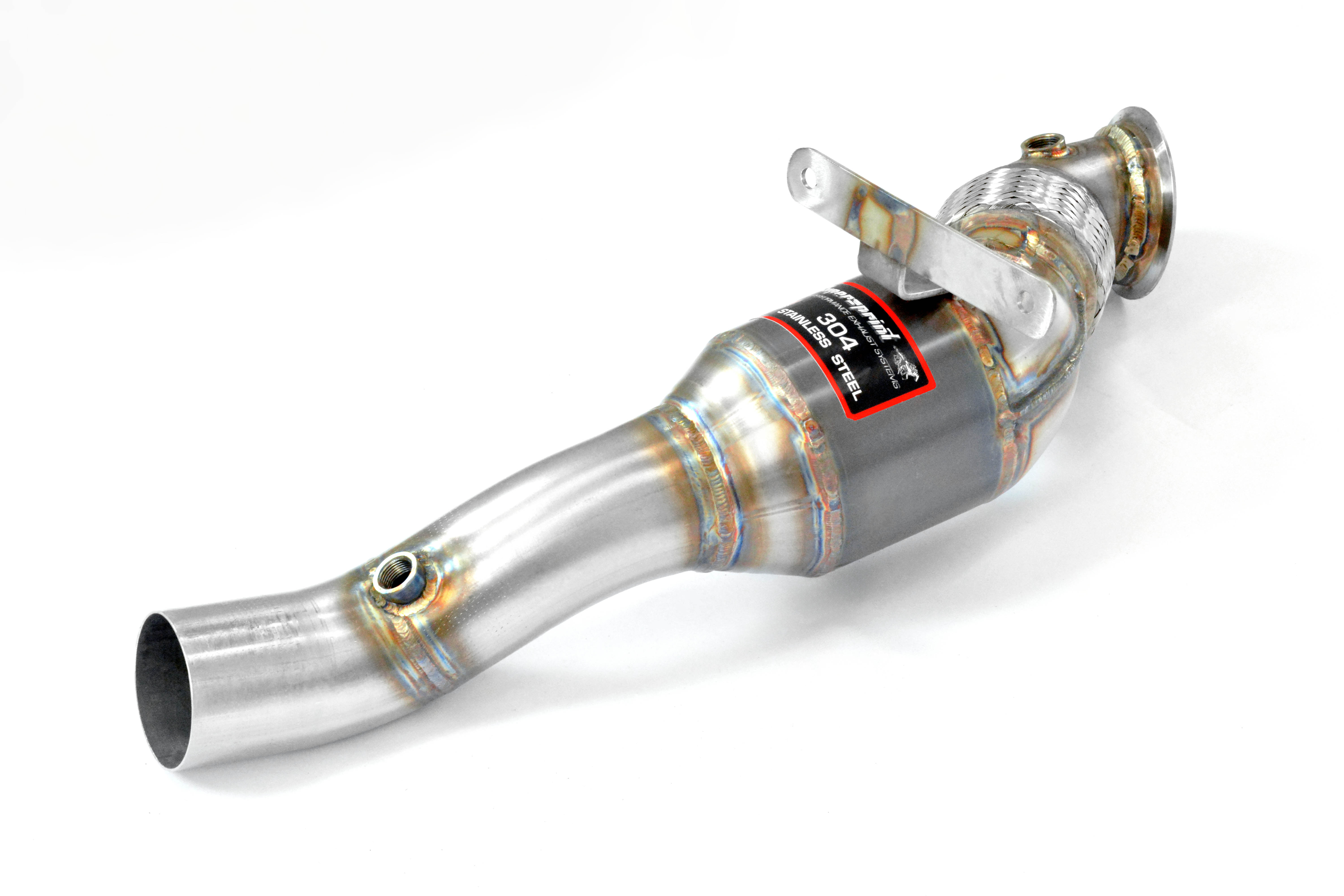 Downpipe Left + Metallic catalytic converter 