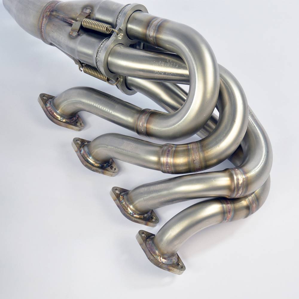 Collettore 100% Inox destro - sinistro per catalizzatore di serie