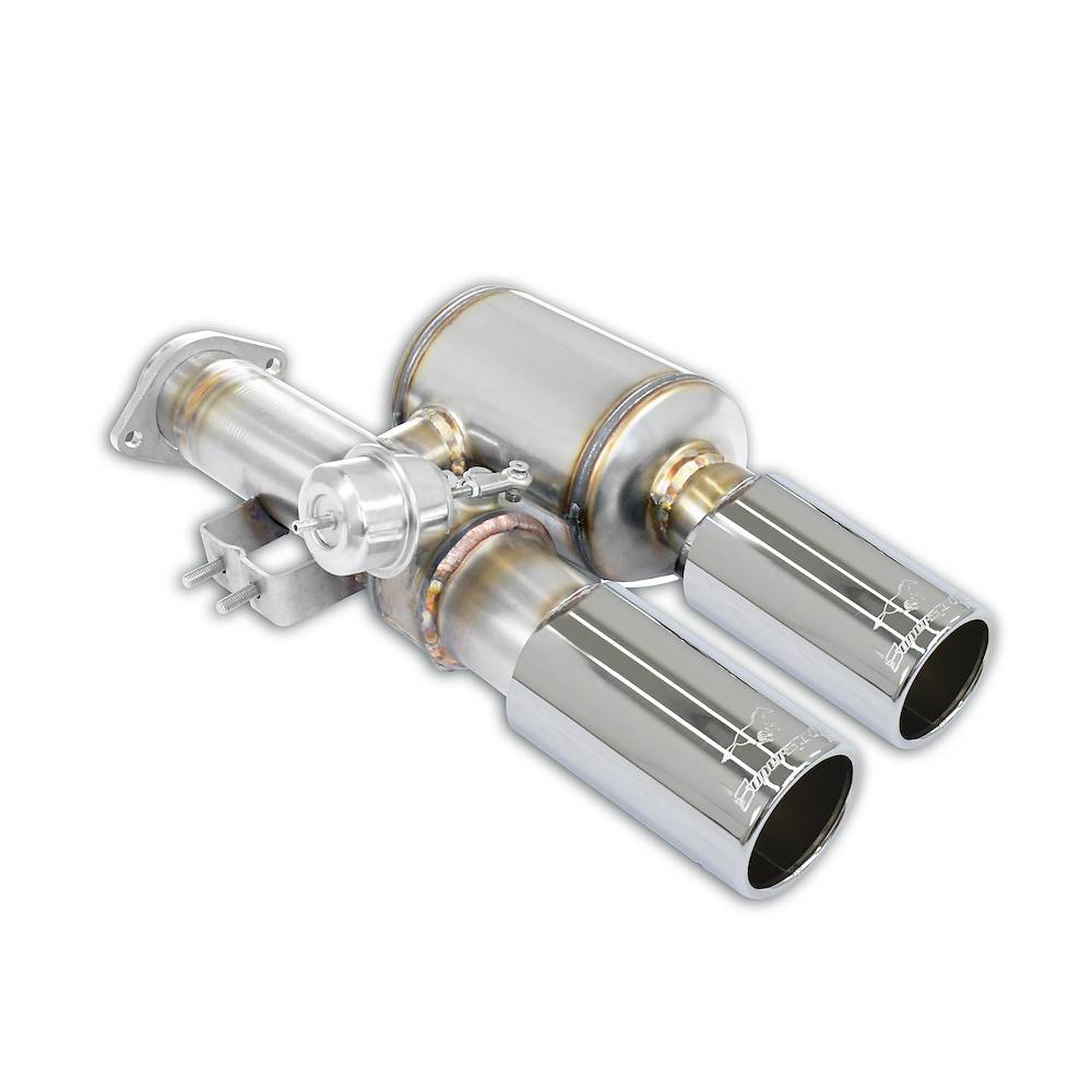 Endschalldämpfer Rechts  OO76 mit Klappe (Vacuum)