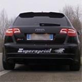 AUDI A3 RS3 Sportback QUATTRO 2.5 TFSI (340 PS) 2011 -> Supersprint Ø80mm system, mit Klappe