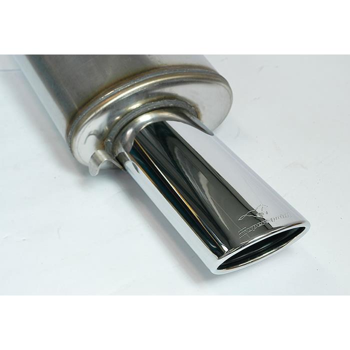 Endschalldämpfer 120x80 Edelstahl