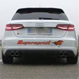 AUDI A3 S3 8V / 8VA QUATTRO 2.0i TFSI '13 -> Supersprint Komplett-Auspuffanlage 