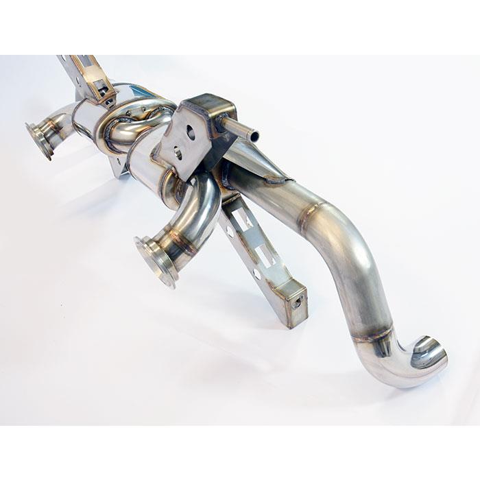 Endschalldämpfer "Racing" Rechts + Links<br>(für Katalysator Ersatz - Serien Endrohr)<br><strong><span style="color:#ea0000;">-18,0 Kg</span></strong>