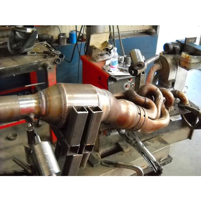 Downpipe + Sport Metallkatalysator WRC (Schweißen auf OEM Fächerkrümmer)