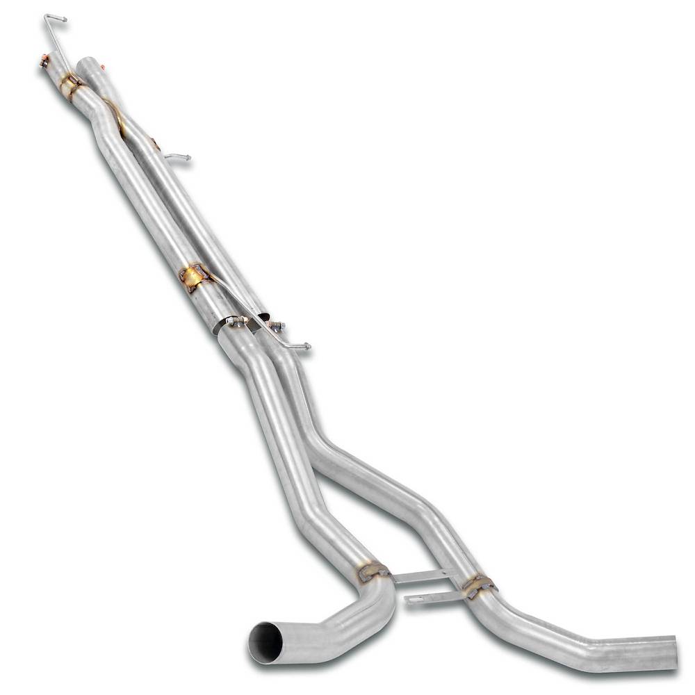 Centre pipe Right - Left + " X-Pipe ".<br>(Replaces OEM centre exhaust.)