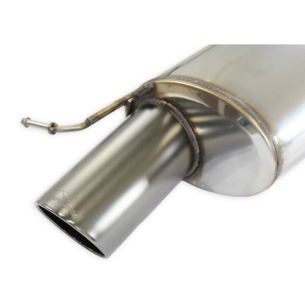 Rear exhaust Left Gun Metal Grey O120