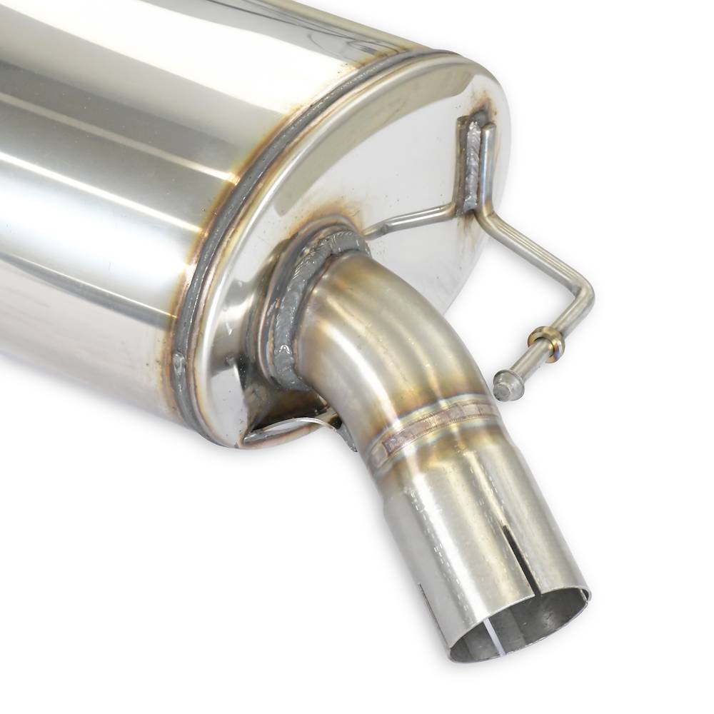 Rear exhaust Left Gun Metal Grey O120