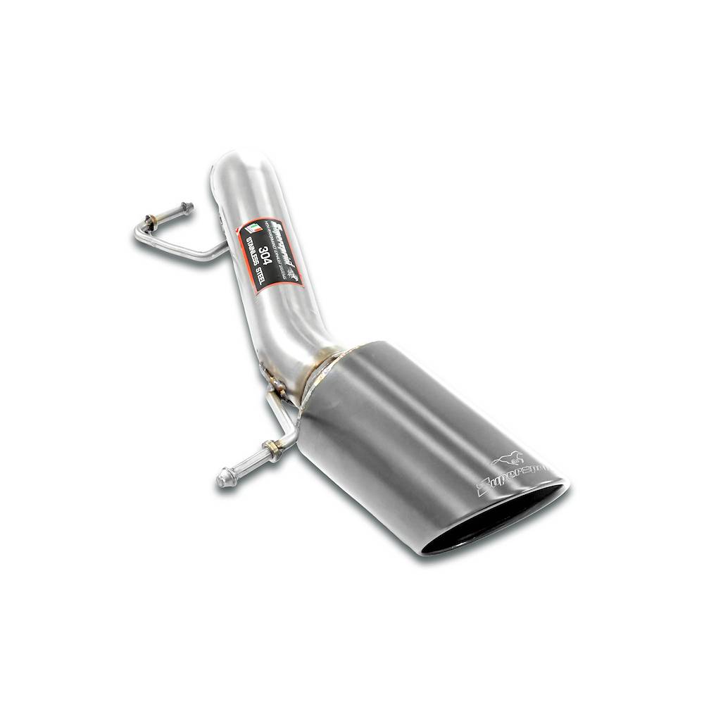 Rear pipe Left "Gun Metal Grey" O120<br>(Muffler delete)