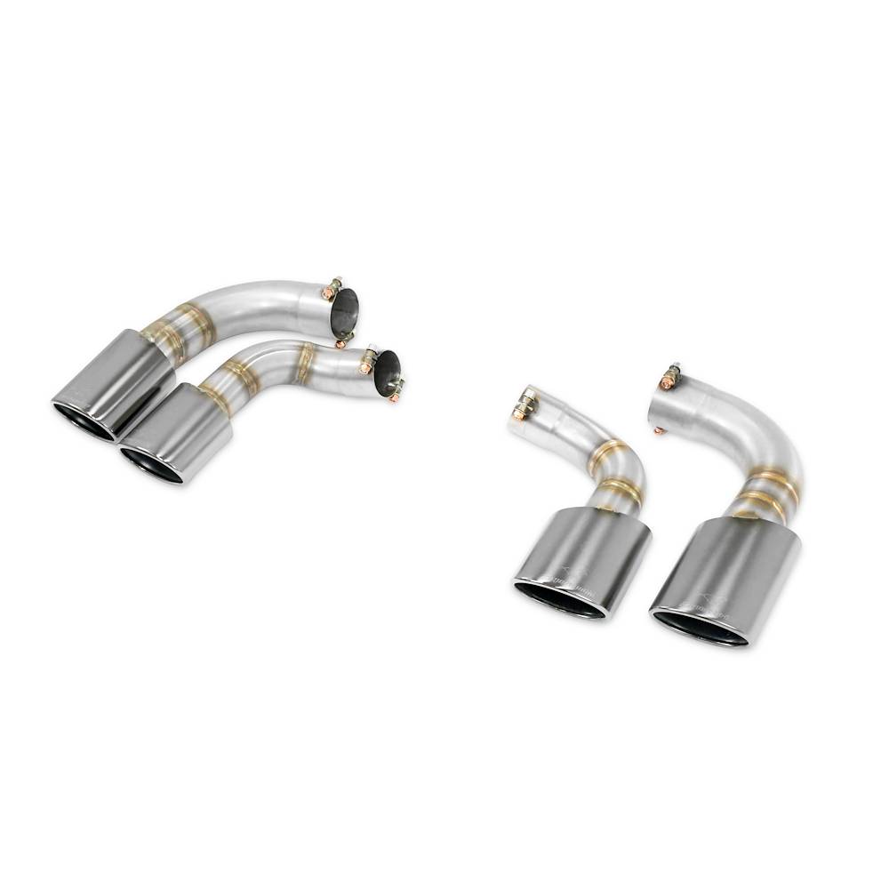 4 Endpipe kit Right - Left 120x80 Gun Metal Grey