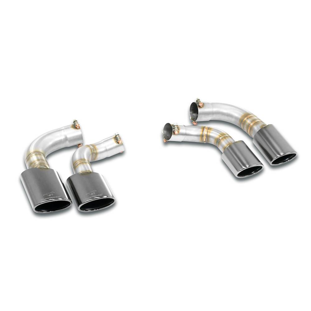 4 Endpipe kit Right - Left 120x80 "Gun Metal Grey"