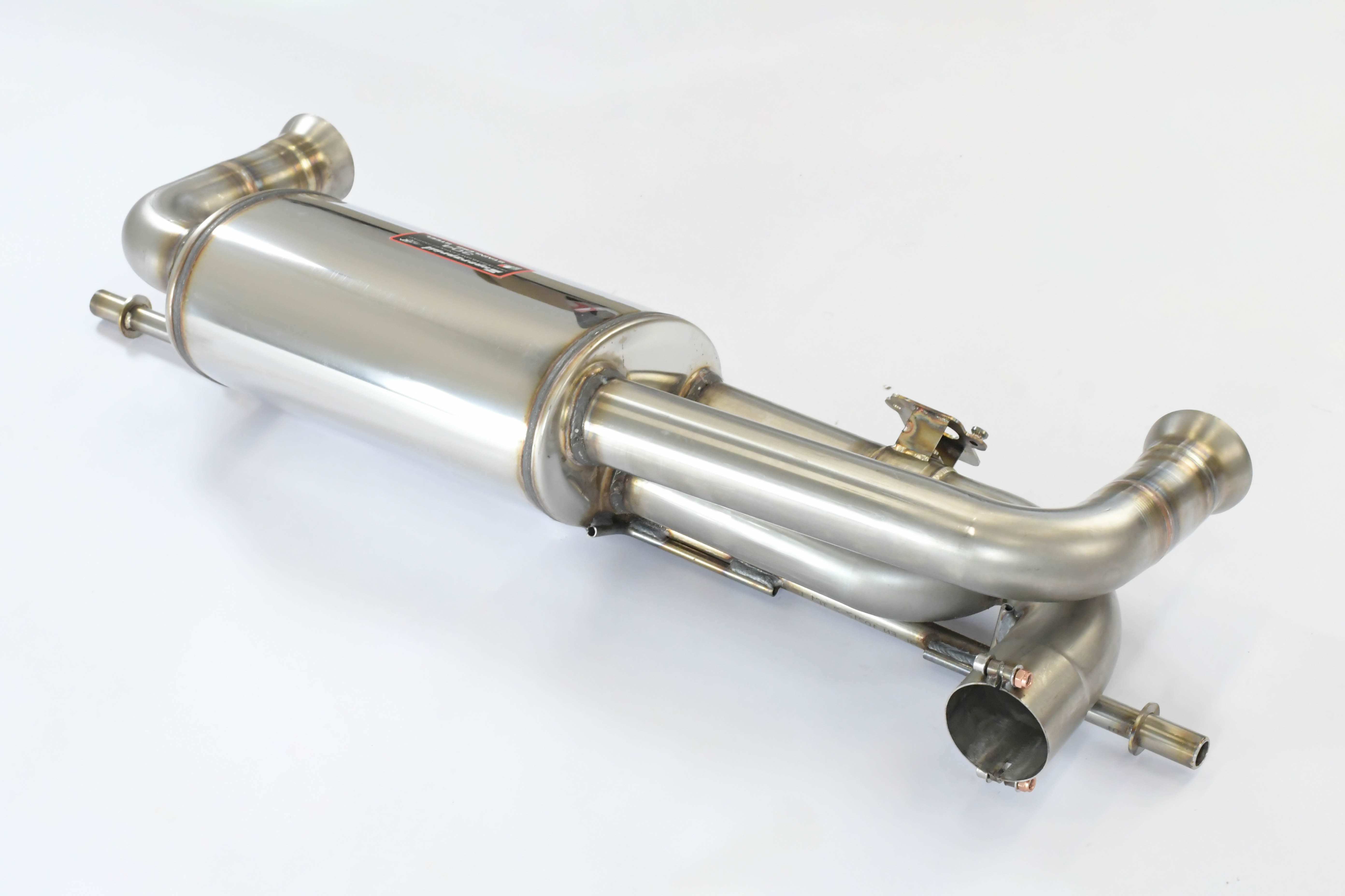 Rear exhaust Sport right - left with valve