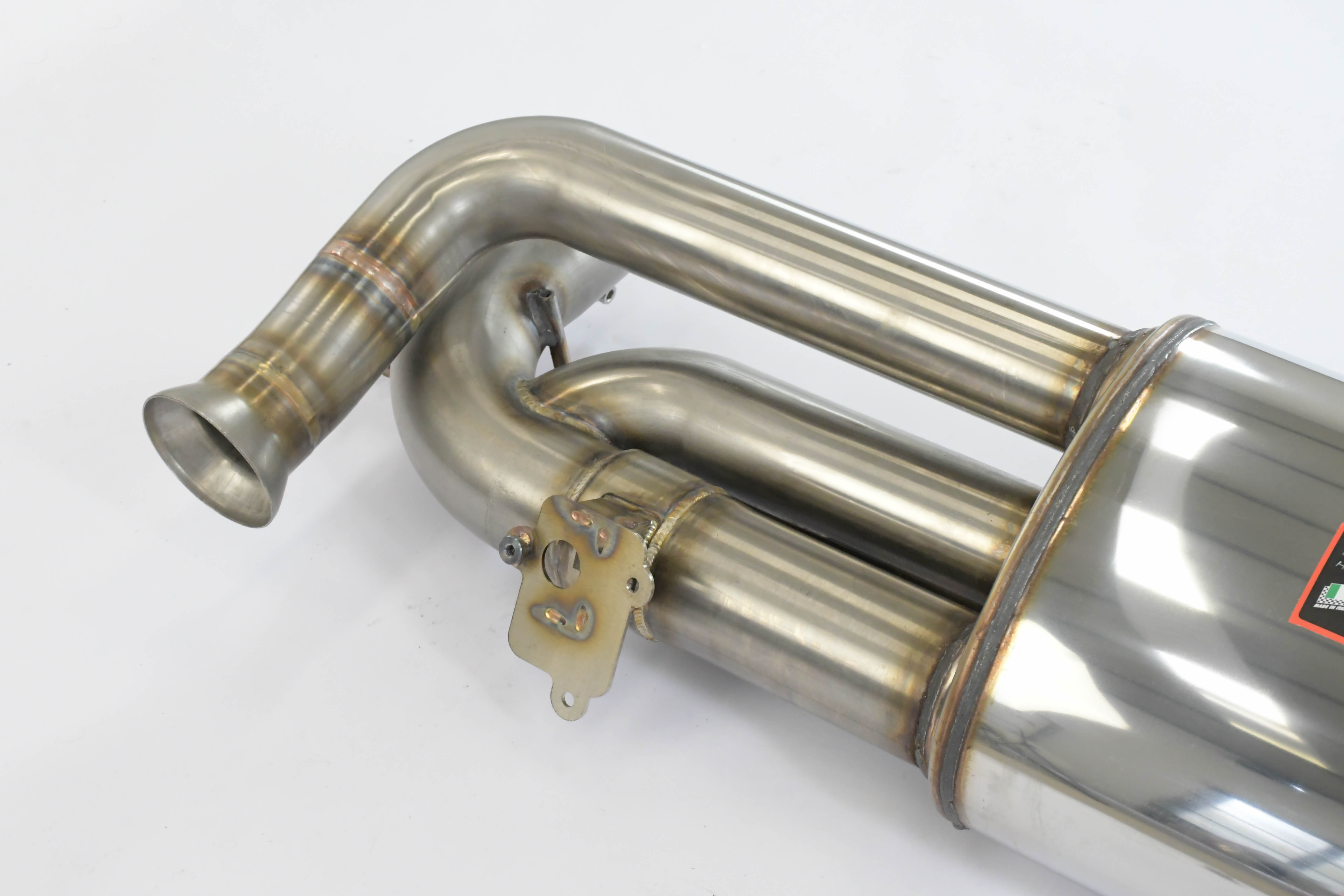 Rear exhaust Sport right - left with valve