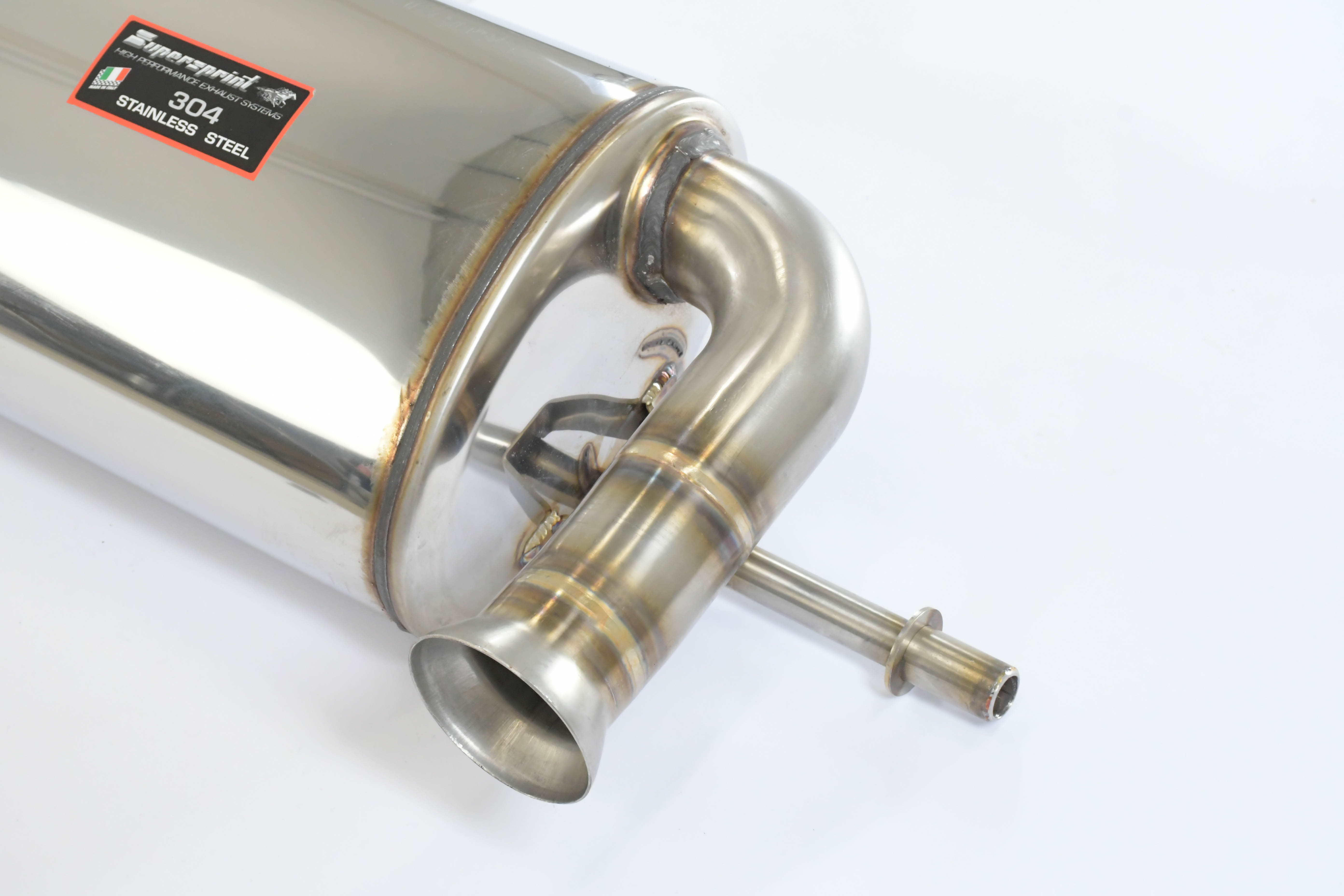 Rear exhaust Sport right - left with valve