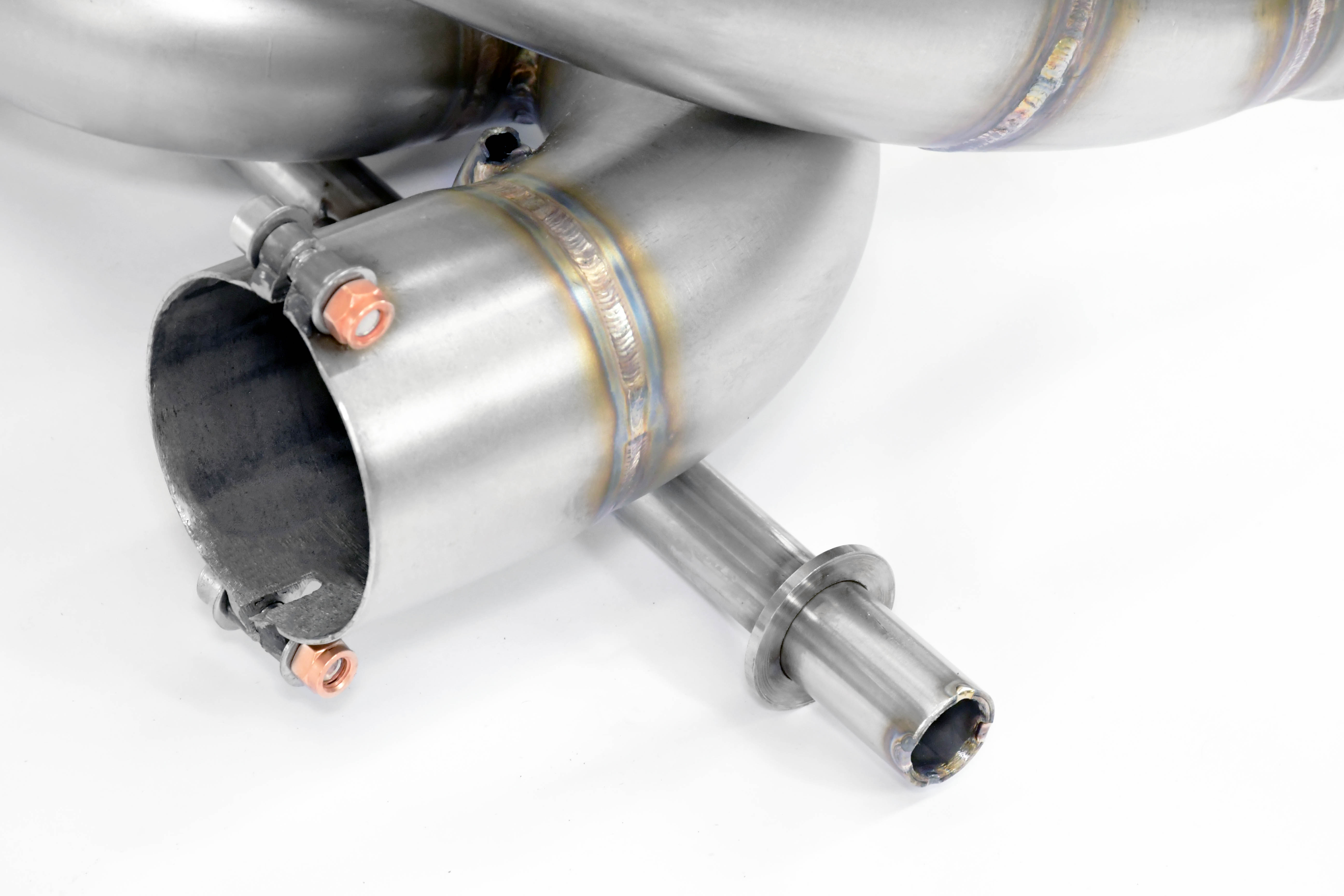 Rear exhaust Race right - left with valve